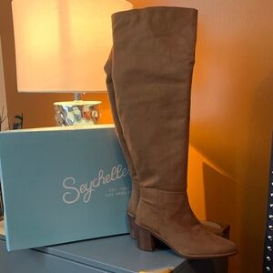 Seychelles Women's Tan Heeled Boots